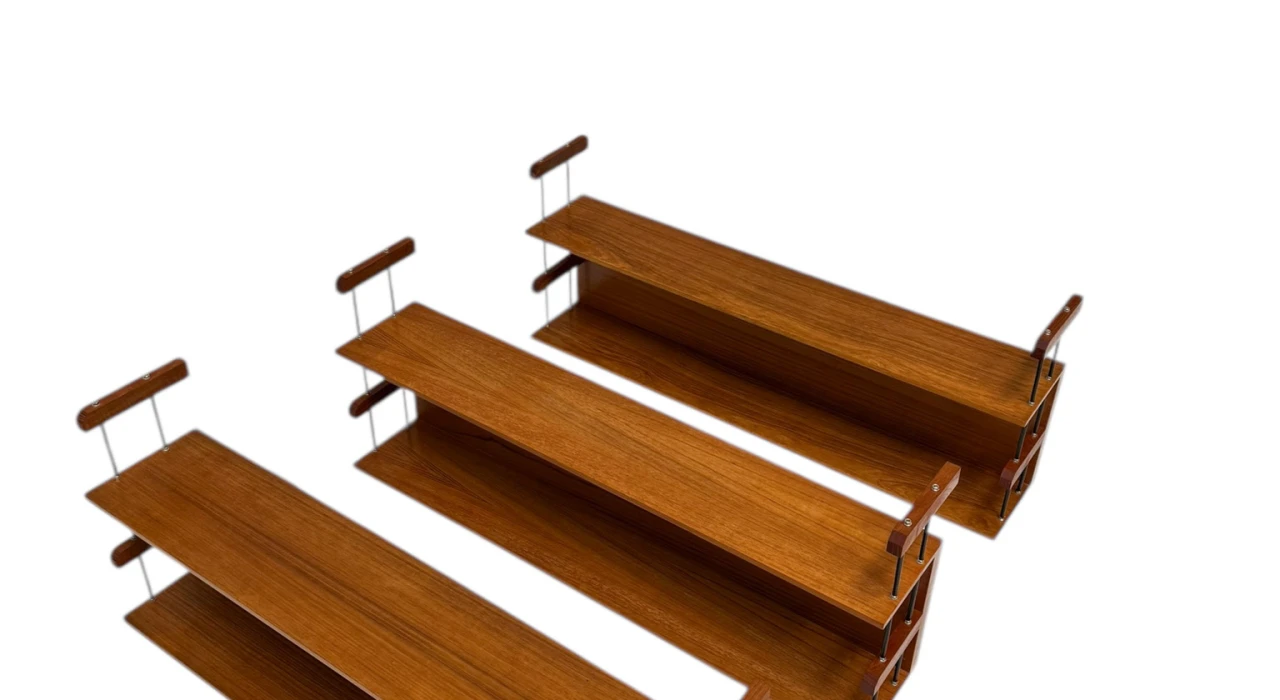 Mid-Century Modern Wall Mounted Shelf by Walter Wirtz for Wilhelm Renz, 1960s